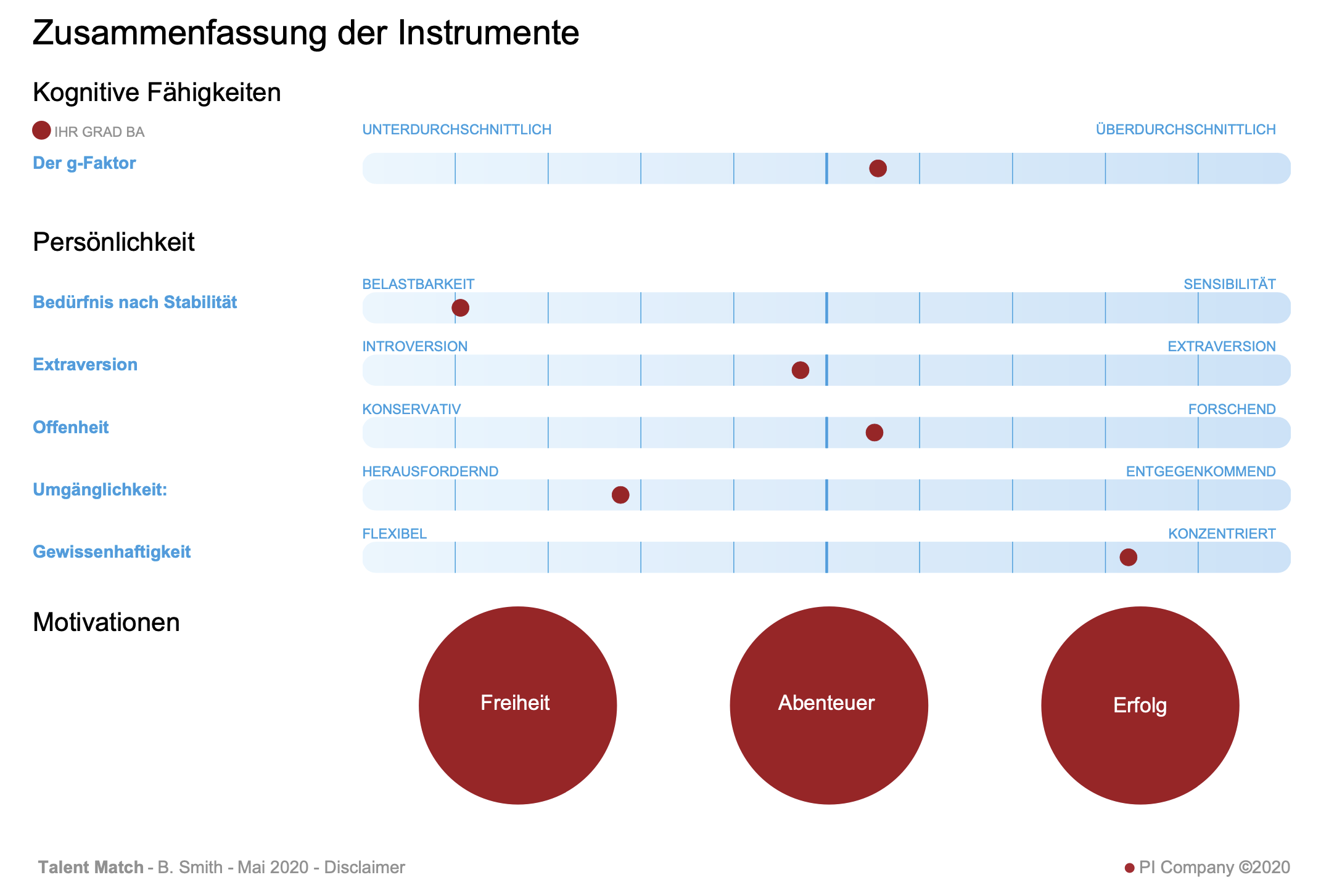 Auszug Bericht Zusammenfassung Talent Match